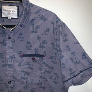 Palm Trees Casual Button Down Shirt